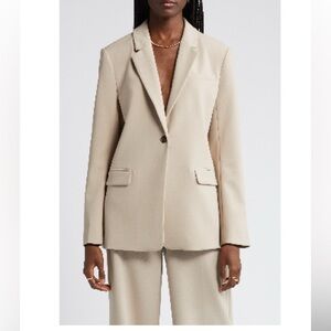 Nordstrom Relaxed Fit Blazer Tan Cobblestone